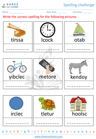 Spelling Challenge 3