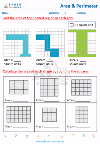 Count The Squares To Find The Area (2)