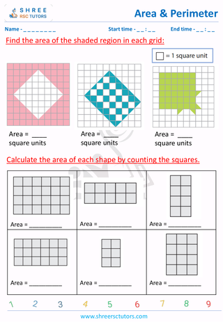 Count The Squares To Find The Area (5)