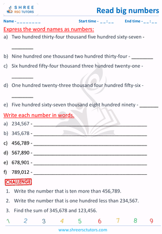 Read 6 Digit Numbers (3)
