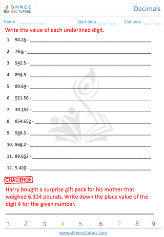 Decimal Place Value (5)