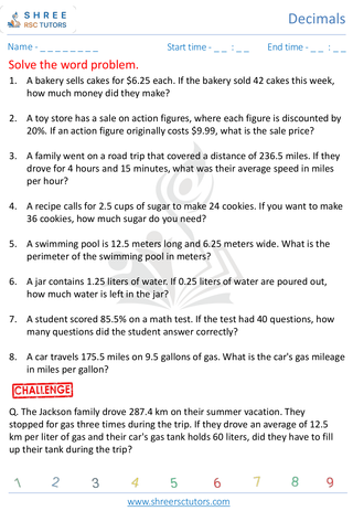 Decimal Word Problems (1)