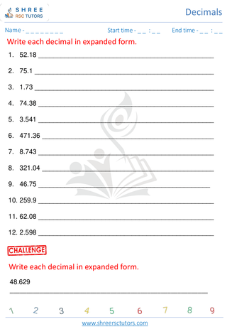 Expanded Forms Of Decimals (4)