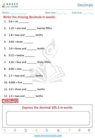 Write Decimal In Words (1)