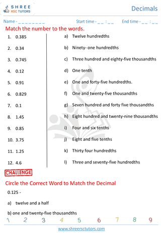 Write Decimal In Words (2)