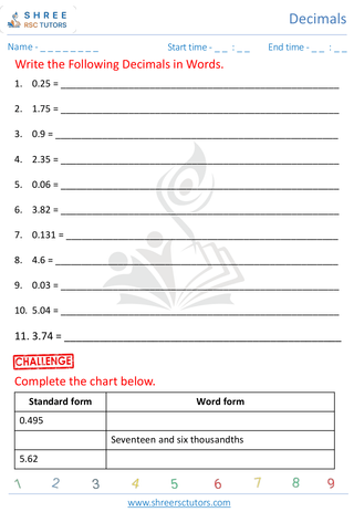 Write Decimal In Words (3)