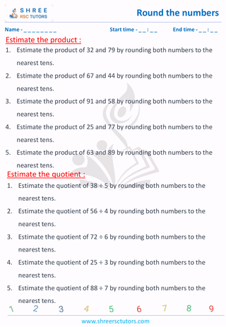 Estimate The Product And Quotient (1)