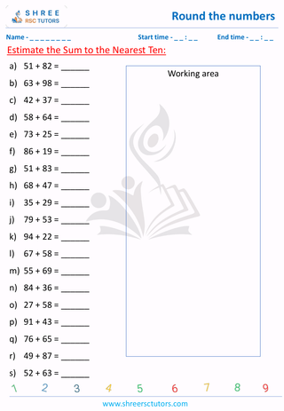 Estimate The Sum To The Nearest Ten (2)