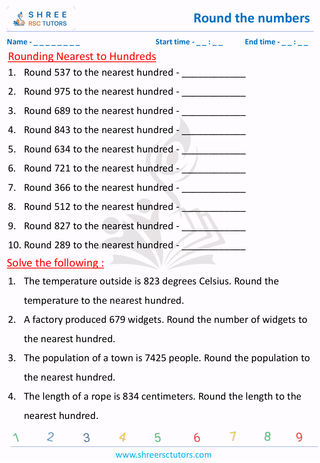 Rounding Nearest To Hundreds (1)