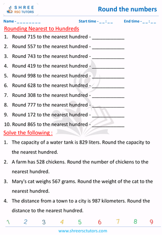 Rounding Nearest To Hundreds (4)