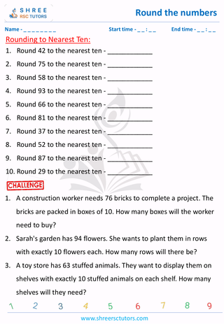 Rounding To Nearest Ten (4)