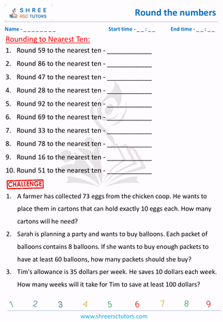 Rounding To Nearest Ten (2)