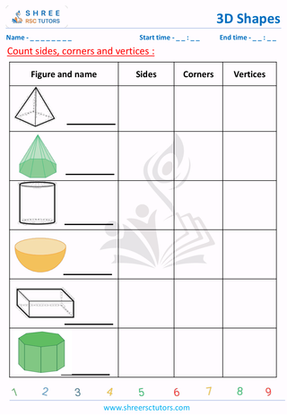 Count Sides, Corners And Vertices (2)