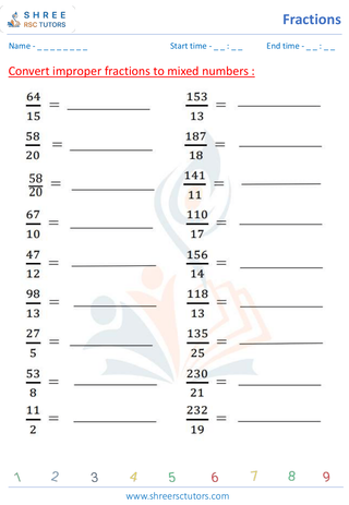 Converting Between Fractions And Mixed Numbers (6)
