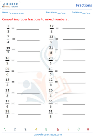 Converting Between Fractions And Mixed Numbers (8)