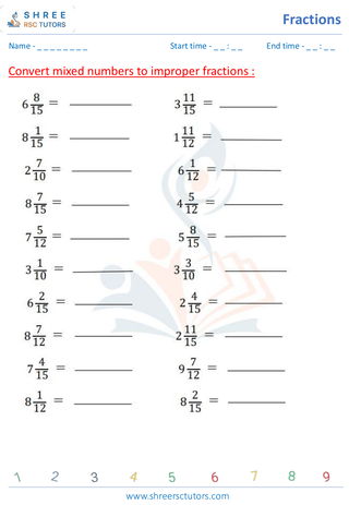 Converting Between Fractions And Mixed Numbers (1)