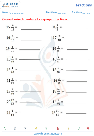 Converting Between Fractions And Mixed Numbers (3)