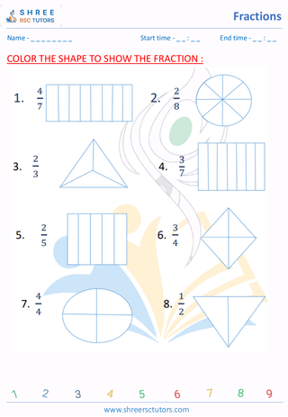 Solve Fractions With Colouring (6)