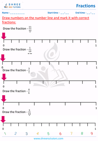 Number Line Fractions (4)