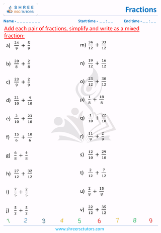 Fractions With Same Denominator Like Fraction (4)