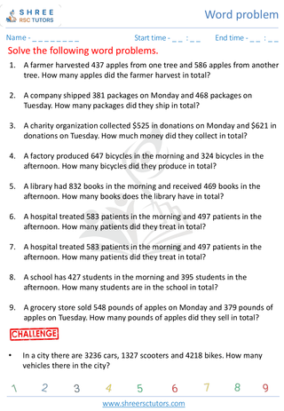 Addition 3 Digit Word Problems (1)