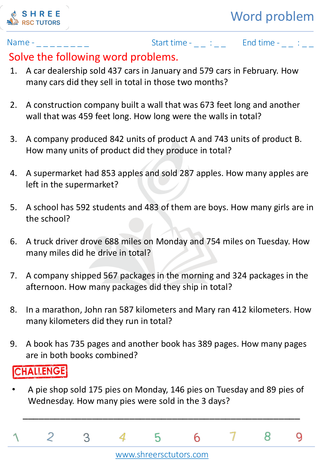 Addition 3 Digit Word Problems (14)