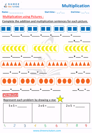 Multiplication Using Pictures (5)
