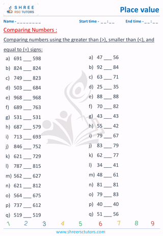 Comparing Numbers  (3)