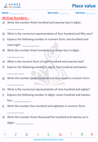 Writing Numbers (2)