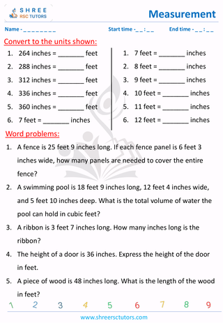 Conversion Between Inches And Feet (3)