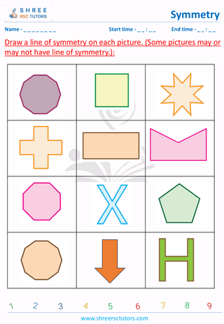 Drawing A Line Of Symmetry Shapes (1)