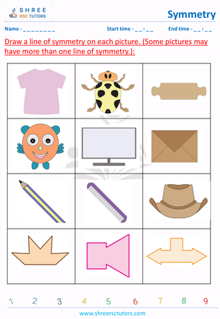 Drawing A Line Of Symmetry Shapes (6)