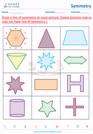 Drawing A Line Of Symmetry Shapes (9)