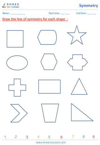 Drawing A Line Of Symmetry Shapes (3)