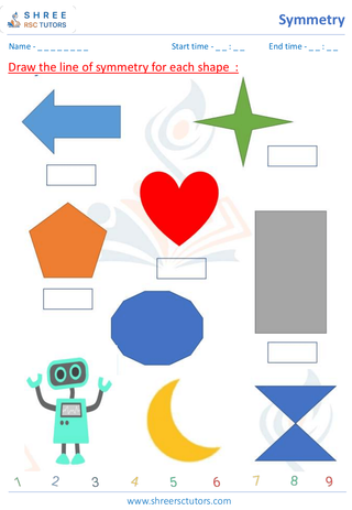 Drawing A Line Of Symmetry Shapes (5)
