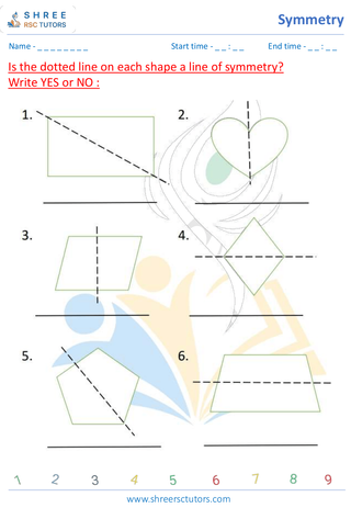 Recognizing Lines Of Symmetry (5)
