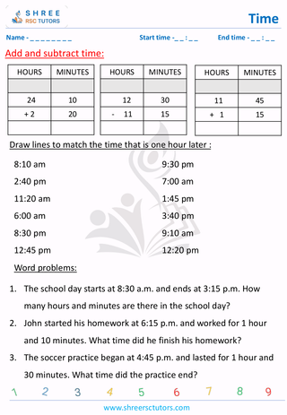 Add And Subtract Time (6)