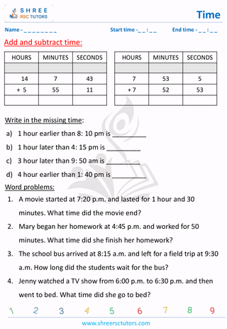 Add And Subtract Time (8)