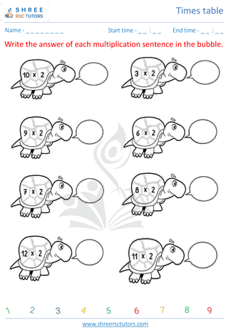 Times Table 3   4