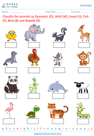 Classifying Animals 1