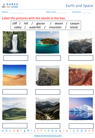 Identifying Basic Features Of The Earth 3