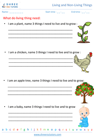 Basic Needs Of Living Organisms 1