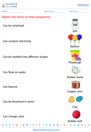 Simple Properties Of Matter 4