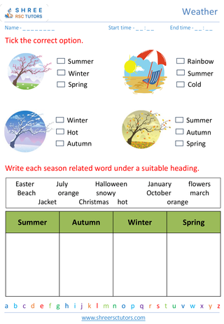 Seasons And Their Characteristics 5