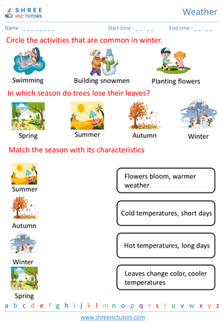 Seasons And Their Characteristics 2