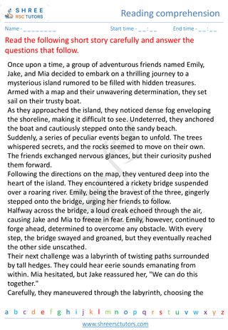 Reading Comprehension 4 6