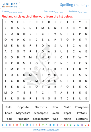 Spelling Challenge 5