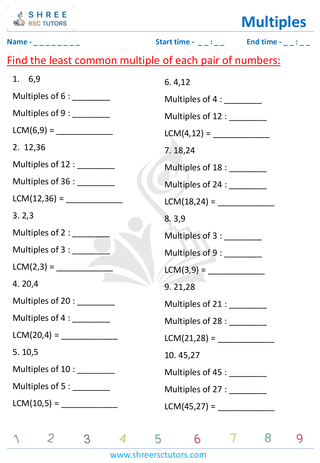 Finding Least Common Multiple (2)