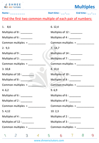 Finding Least Common Multiple (5)