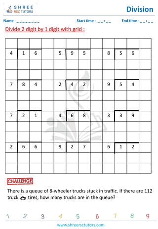 Division Using Grids (2 Digit By 1 Digit) (1)